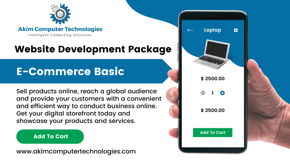 Website Development Package - E-Commerce Basic